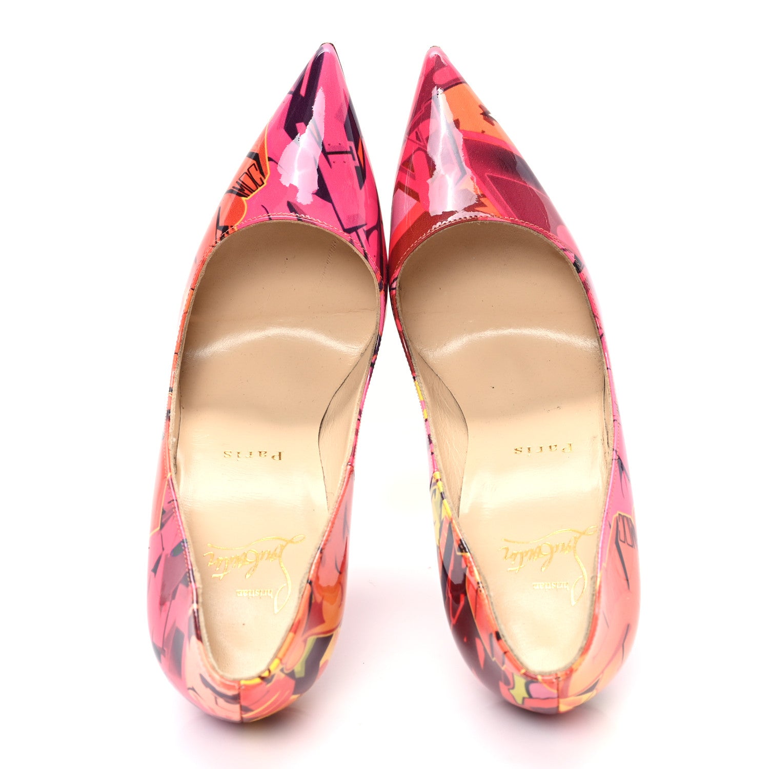 Christian Louboutin Patent Metrograf So Kate 100 Pumps 37 Multicolor 2 of 8