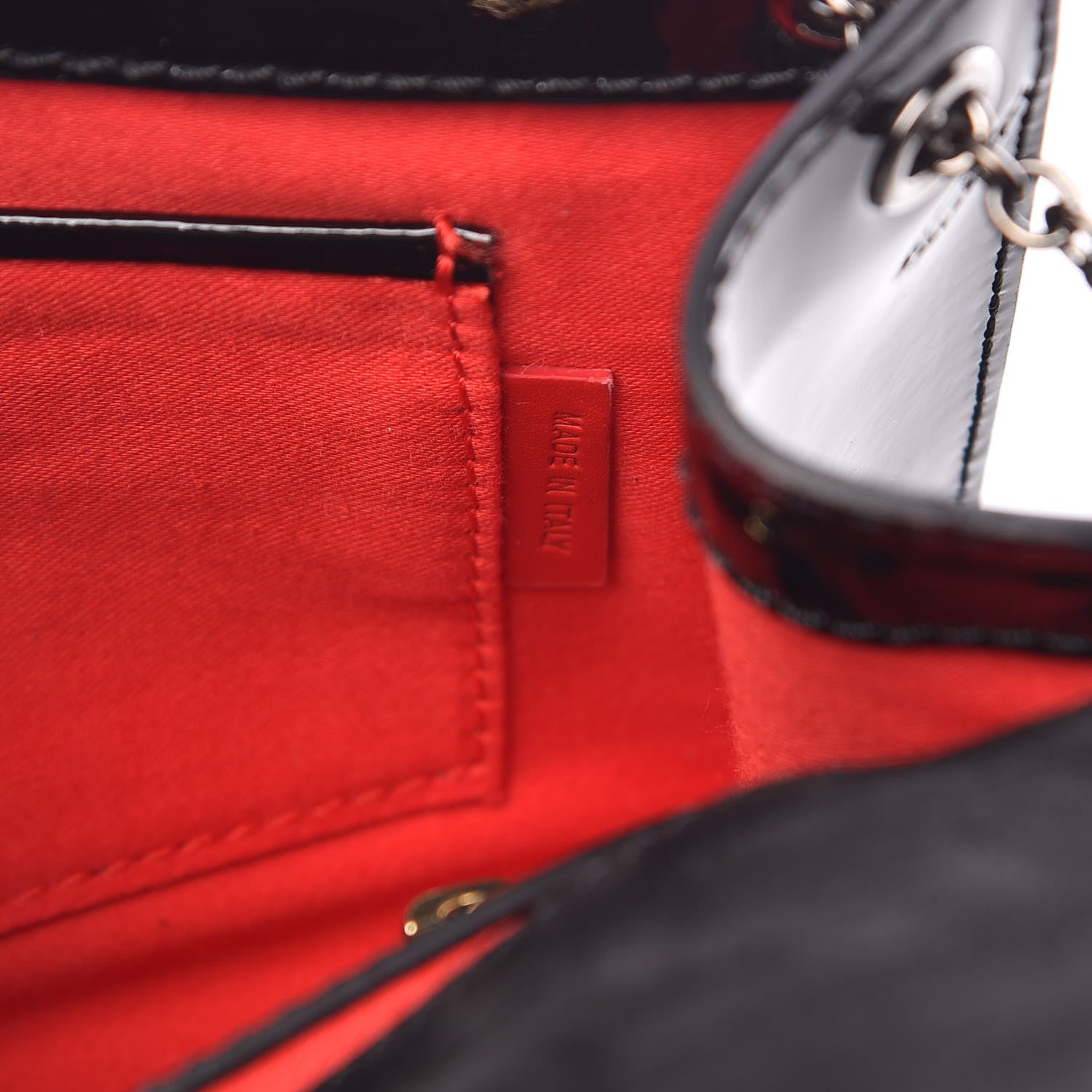 Christian Louboutin Patent Riviera Clutch Black 7 of 9