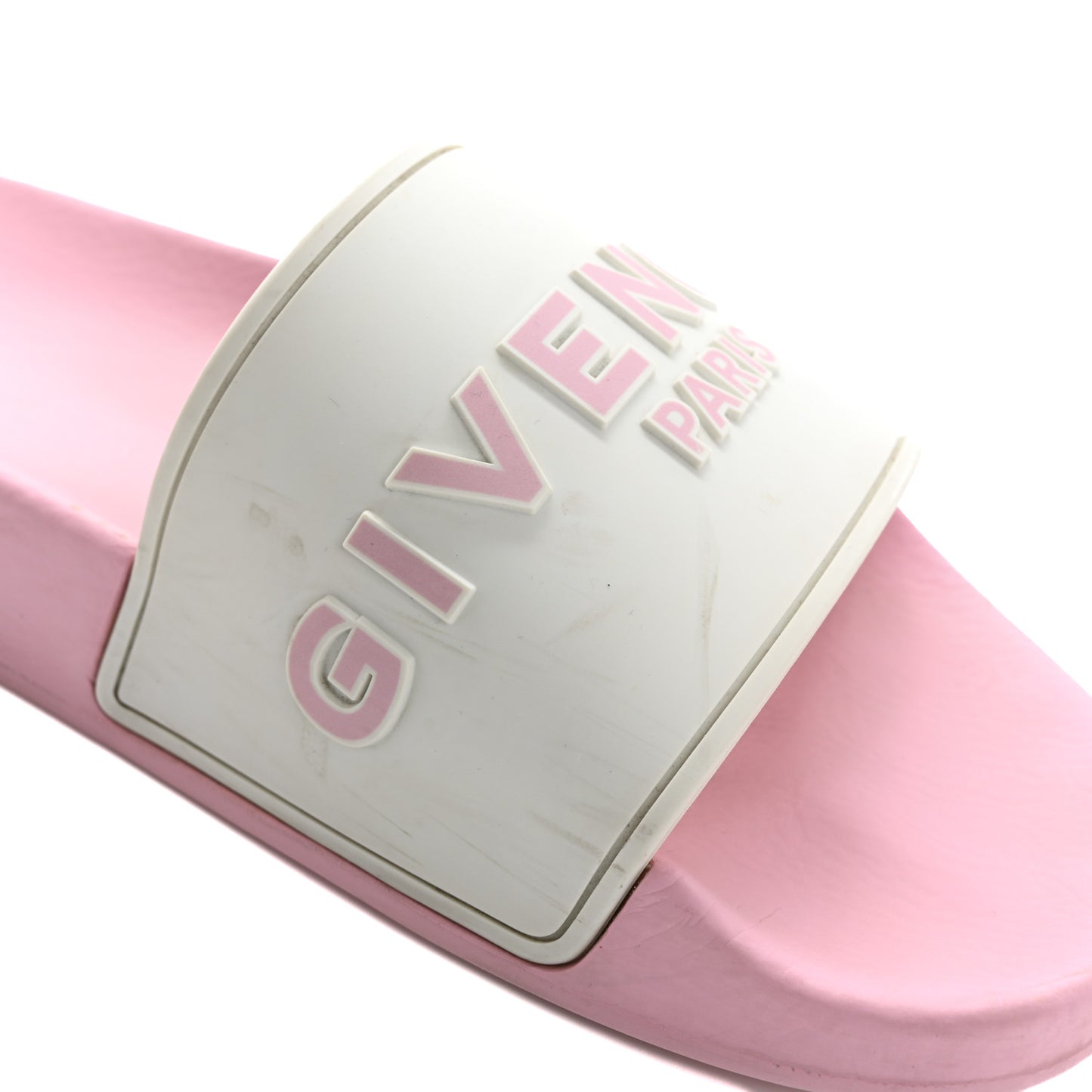 Rubber Logo Pool Slide Sandals 39 Candy Pink