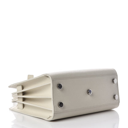 Saint Laurent Grained Calfskin Nano Sac de Jour Dove White 4 of 12