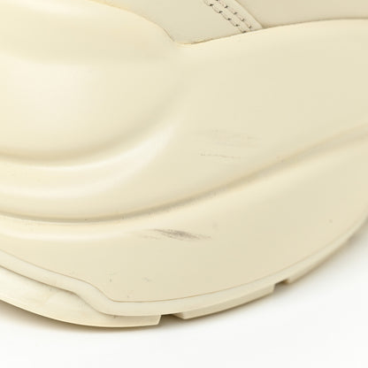 Gucci Calfskin Logo Womens Rhyton Sneakers 40 Ivory 19 of 20