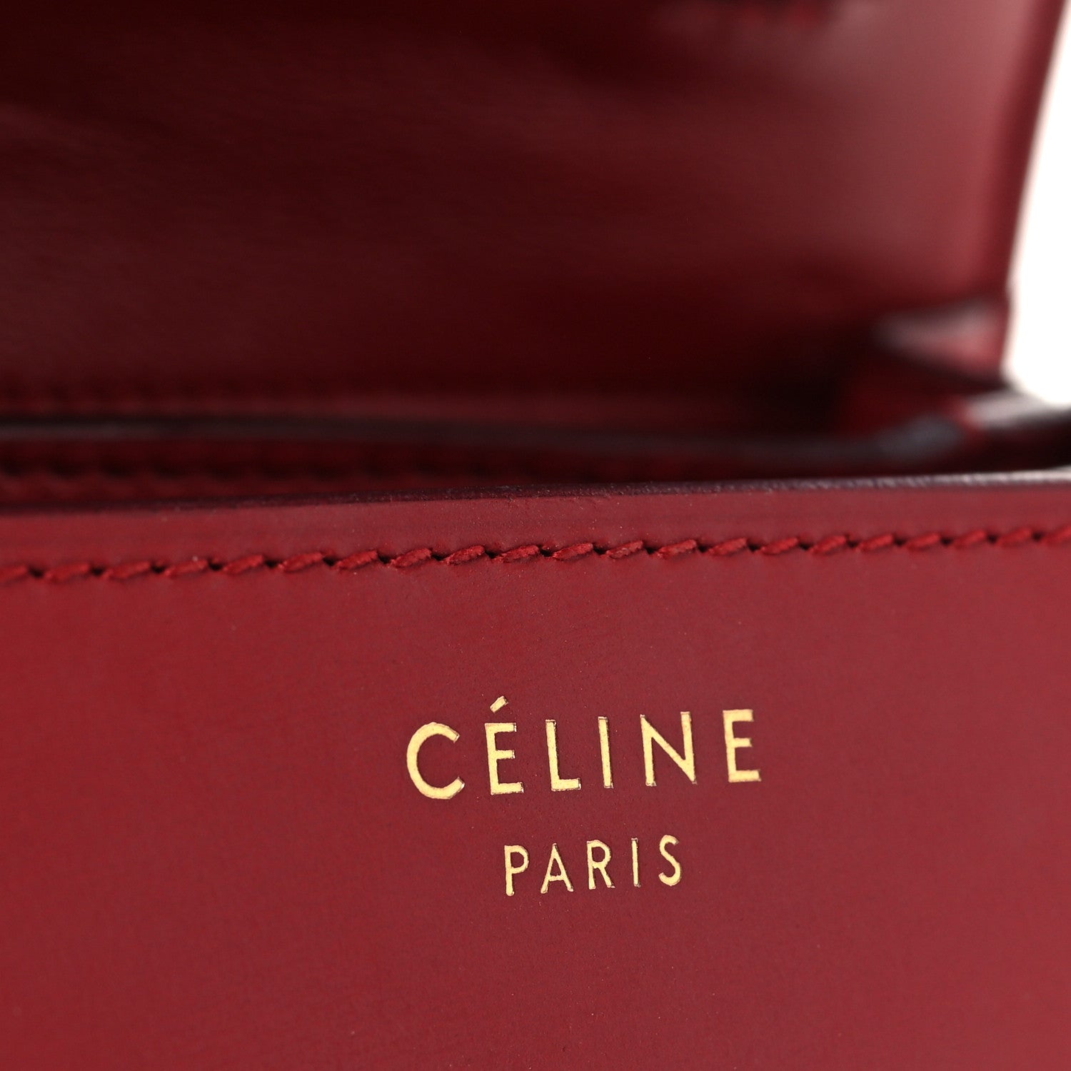 Celine Box Calfskin Small Classic Box Flap Bag Red 5 of 10