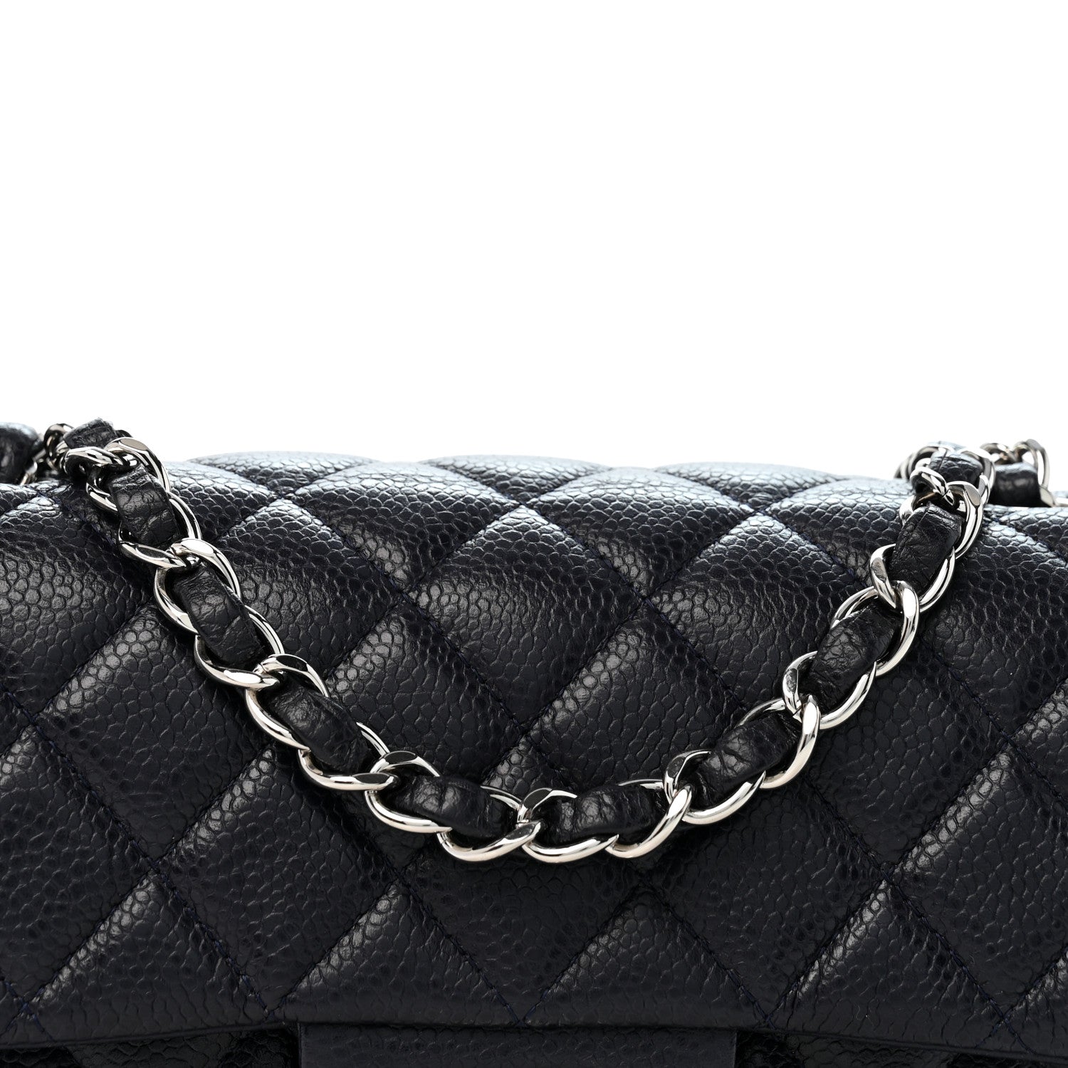 Chanel Caviar Quilted Mini Rectangular Flap Navy 8 of 13