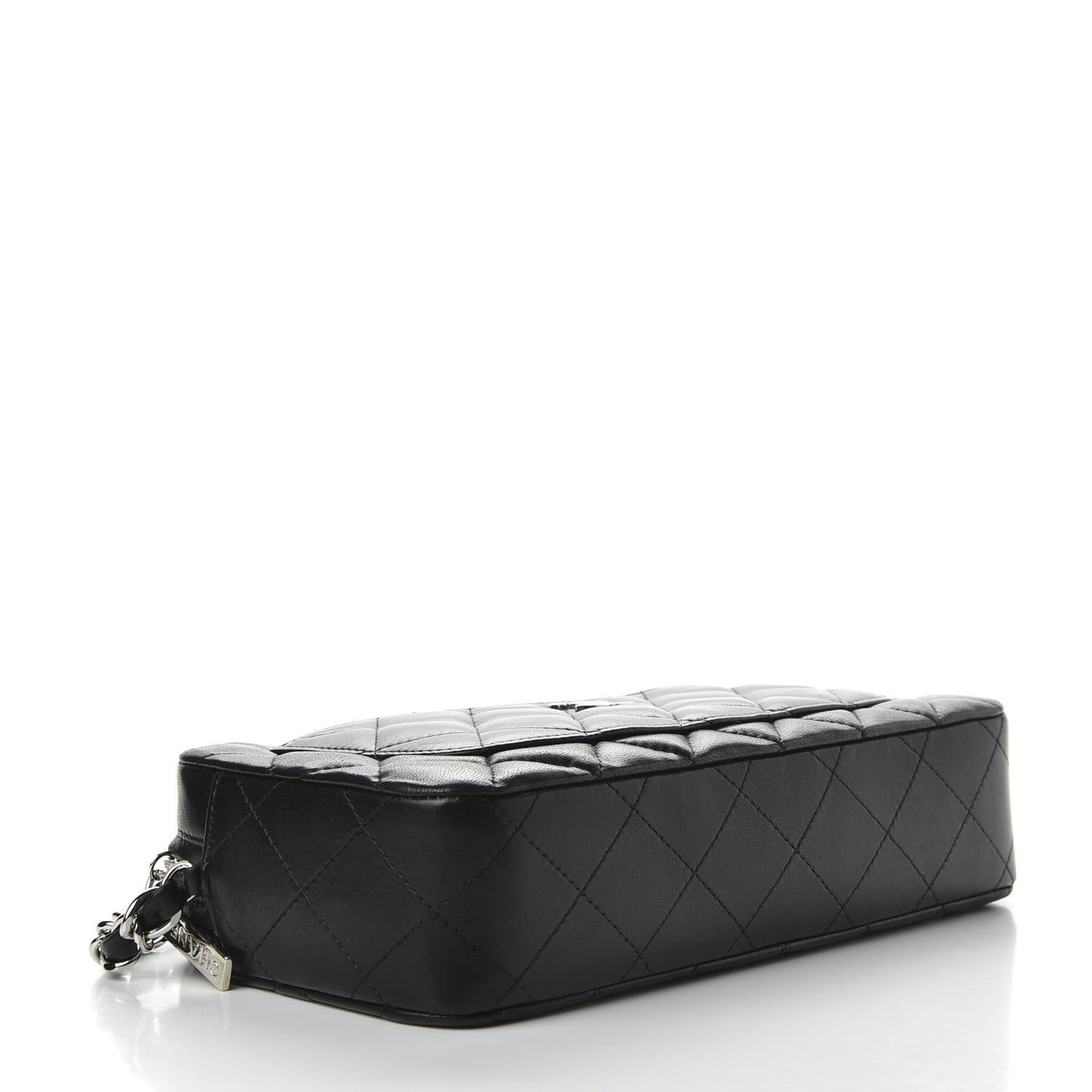 Lambskin Quilted Timeless Camera Case Black