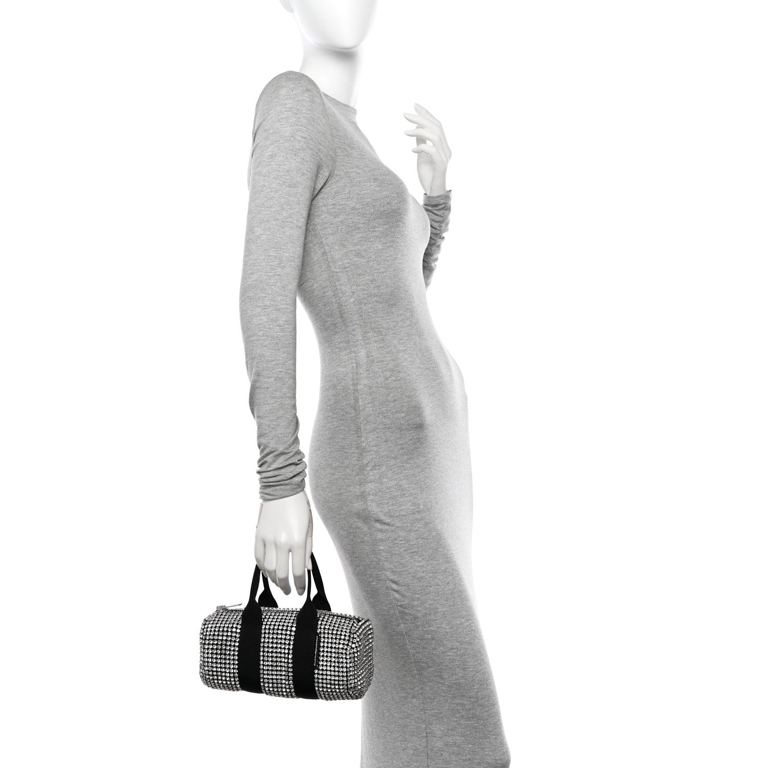 Alexander Wang Mesh Crystal Cruiser Mini Duffle White 2 of 9