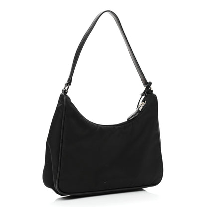 Prada Tessuto Nylon Saffiano Mini Re-Edition 2005 Bag Black 3 of 11
