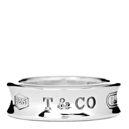 Tiffany Sterling Silver 1837 Band Ring 57 8 1 of 5