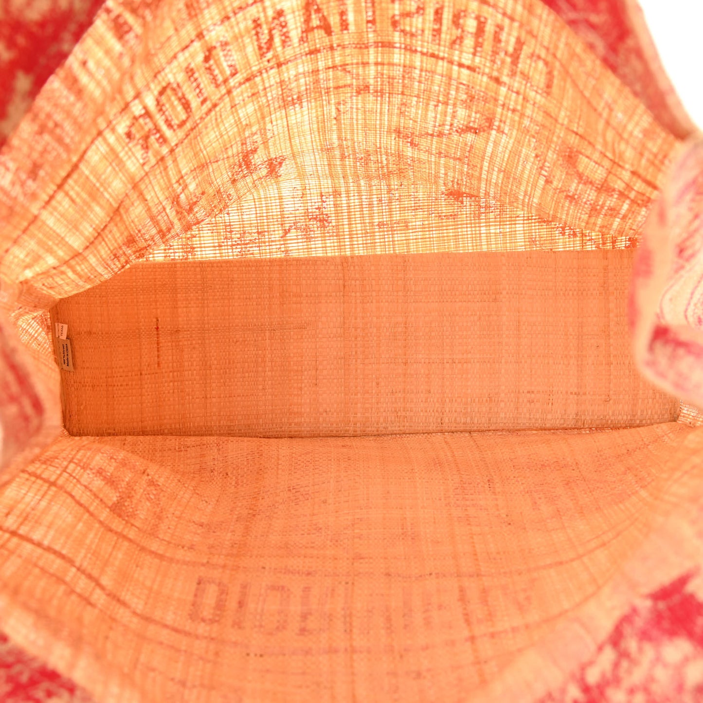 Straw Dioriviera Tote Pink