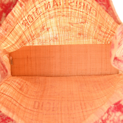 Christian Dior Straw Dioriviera Tote Pink 5 of 11