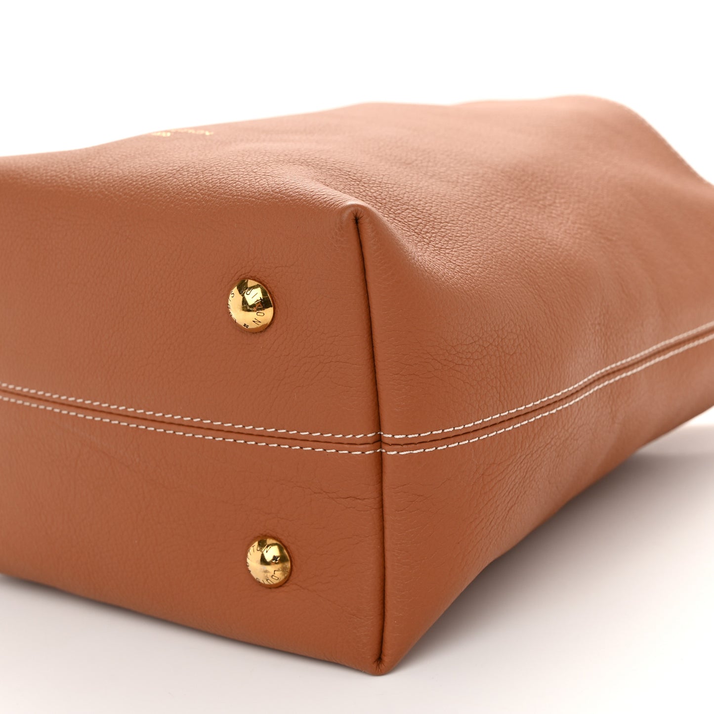 Grained Calfskin Low Key Hobo PM Cognac