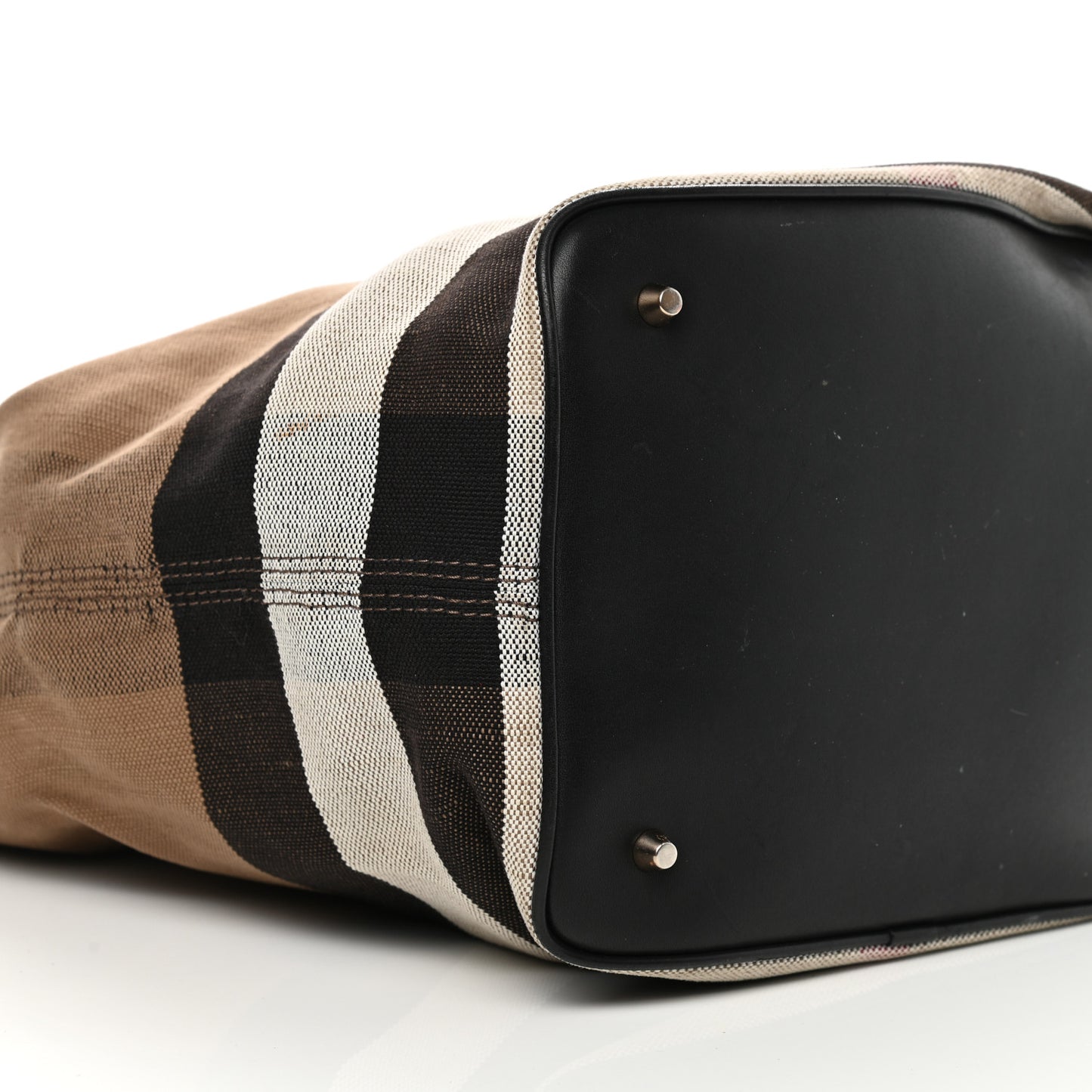 Canvas Mega Check Medium Ashby Hobo Saddle Black