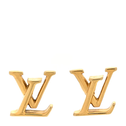 Louis Vuitton Metal LV Iconic Earrings Gold 1 of 5