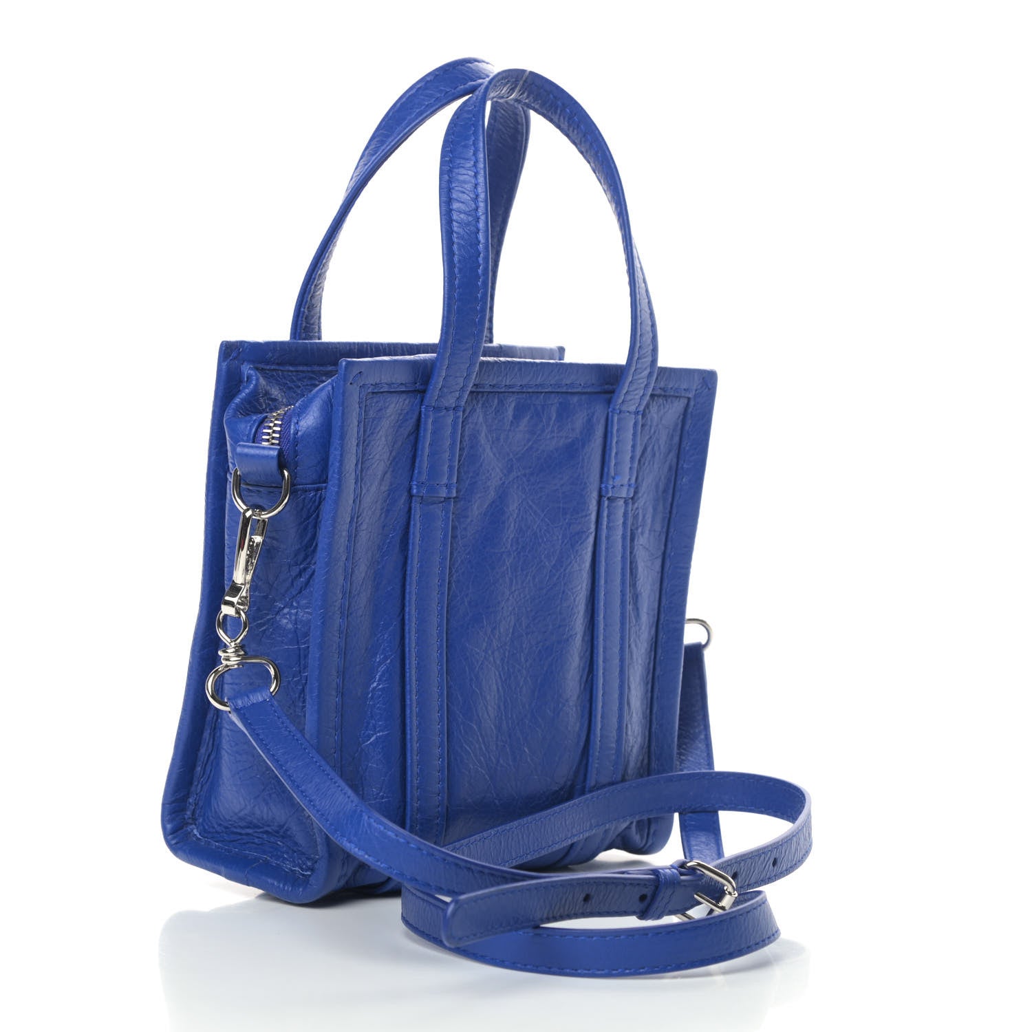 Balenciaga Agneau XXS Bazar Shopper Tote Electric Bleu 2 of 4