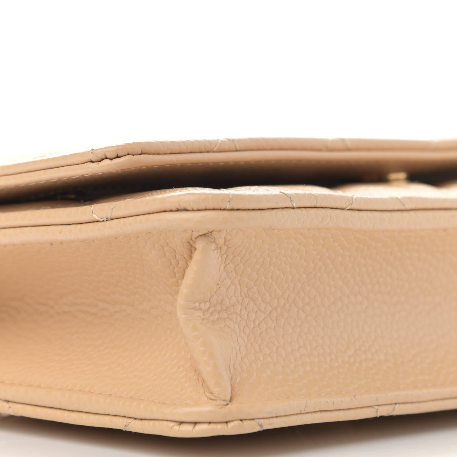 Chanel Caviar Quilted Wallet On Chain WOC Beige 10 of 11