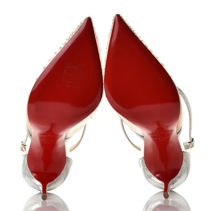 Christian Louboutin Rette Twistissima Strass 100 Pumps 39 Crystal 5 of 7