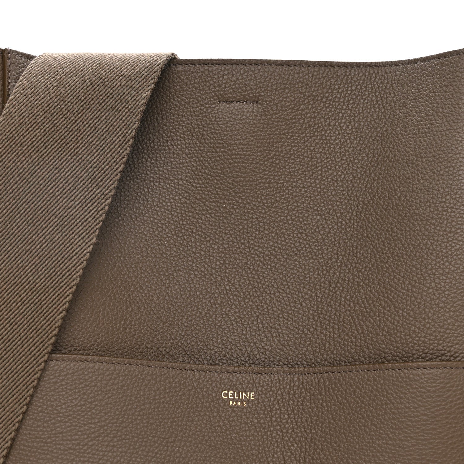 Celine Soft Grained Calfskin Sangle Bucket Bag Taupe 8 of 10