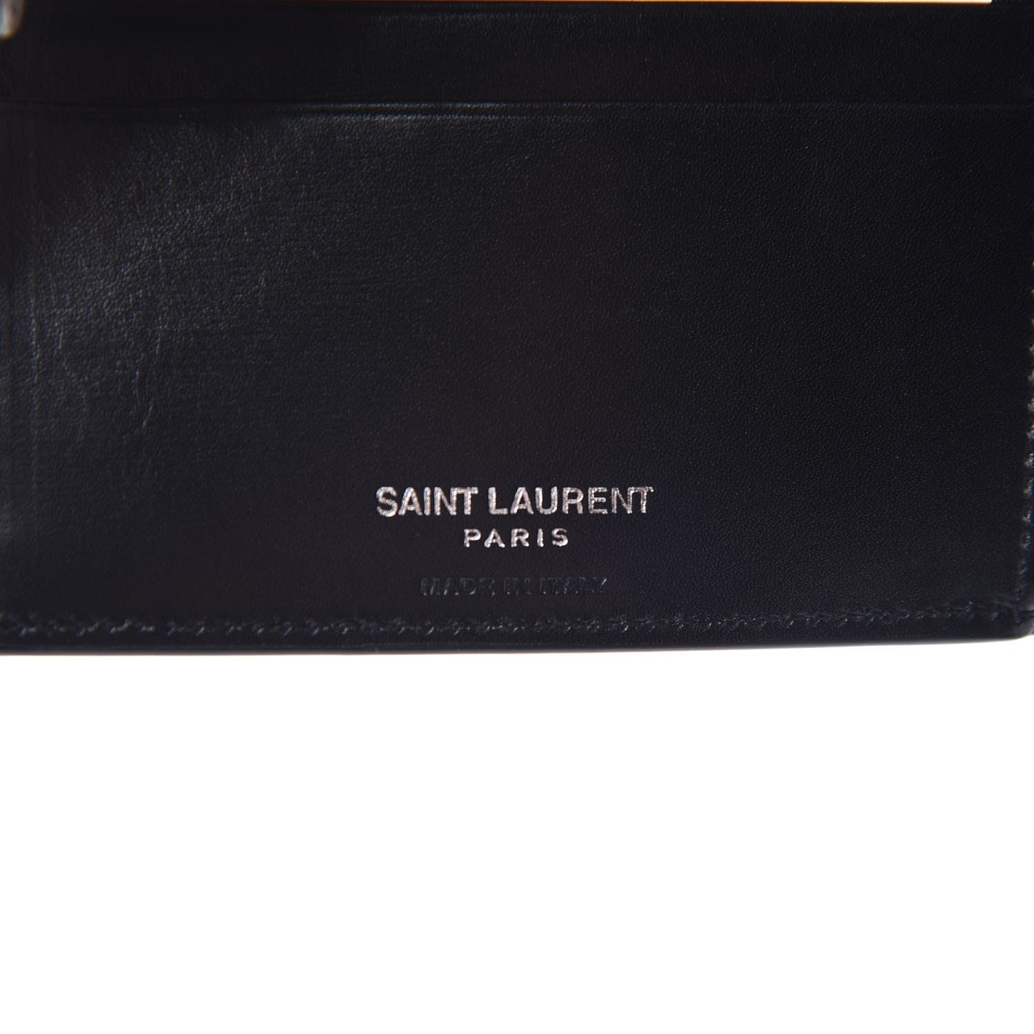 Saint Laurent Smooth Calfskin Monogram East West Wallet Black 6 of 8