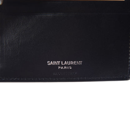 Saint Laurent Smooth Calfskin Monogram East West Wallet Black 6 of 8