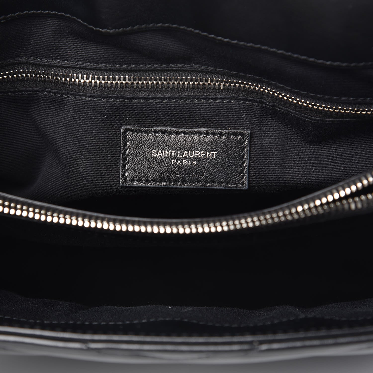 Saint Laurent Calfskin Y Quilted Monogram Medium Loulou Chain Satchel Black 7 of 12