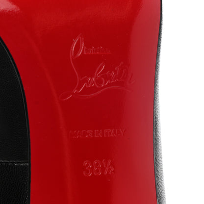 Christian Louboutin Kid Patent Geo 85 Pumps 38.5 Black 6 of 10