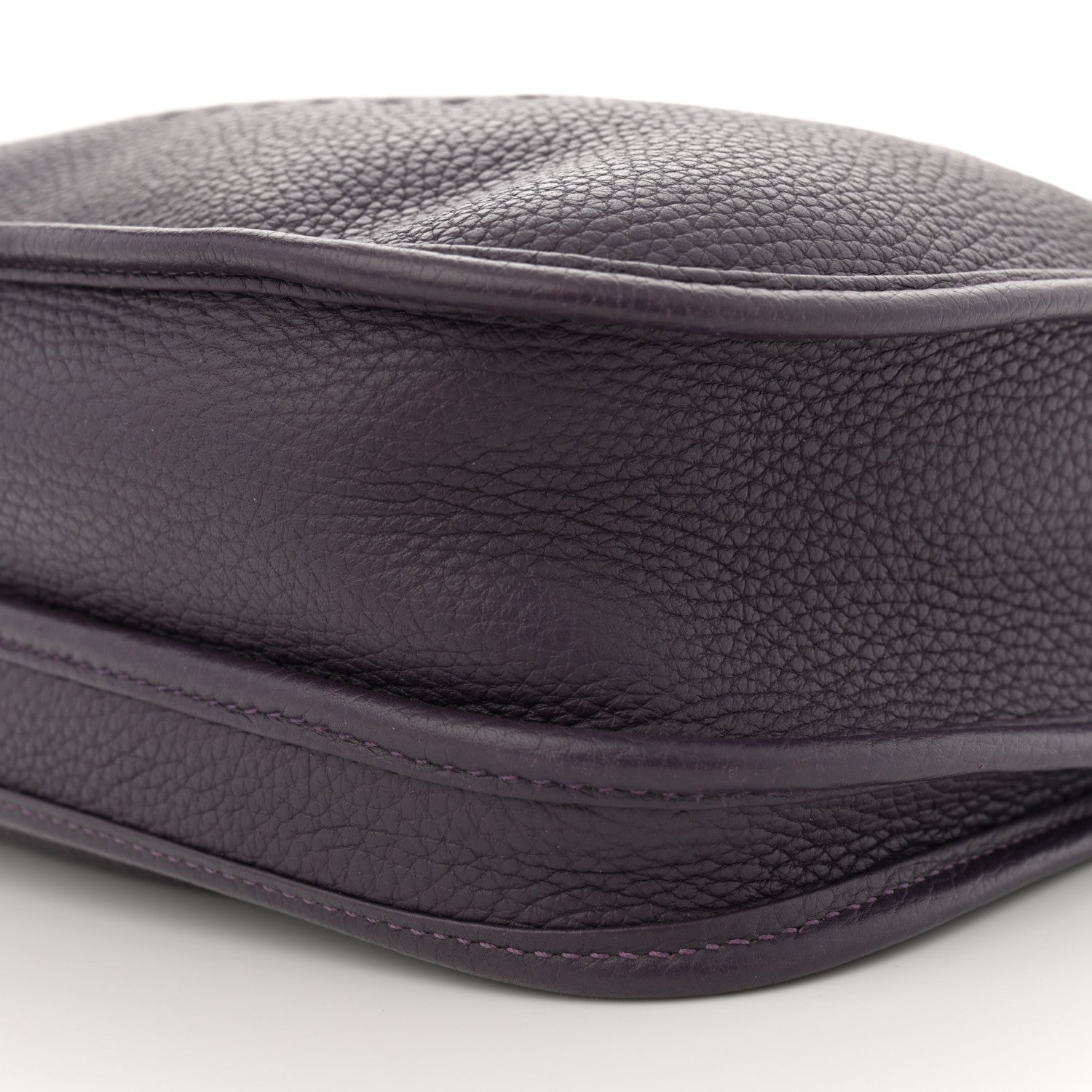 Hermes Taurillon Clemence Evelyne III PM Raisin 10 of 11