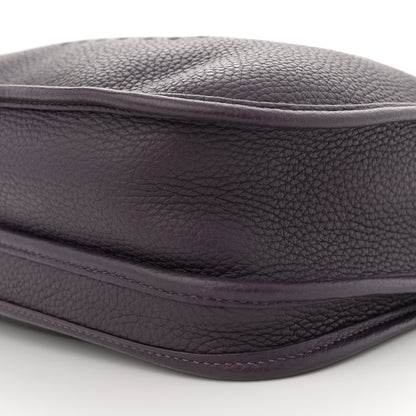 Hermes Taurillon Clemence Evelyne III PM Raisin 10 of 11