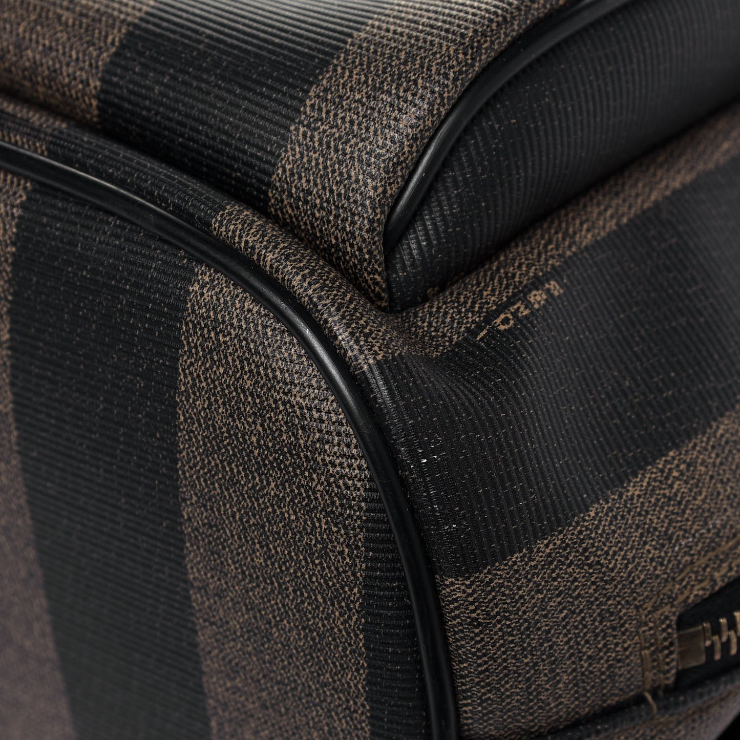Coated Canvas Pequin Drawstring Backpack Tobacco