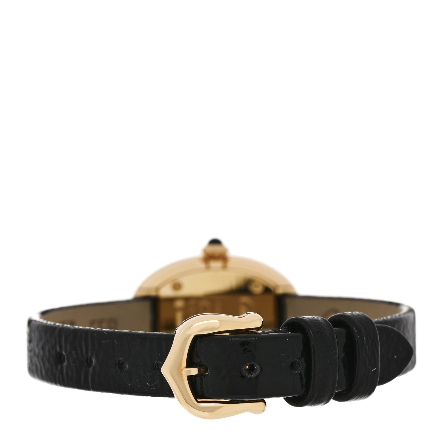 18K Yellow Gold Calfskin 18mm Baignoire Quartz Watch