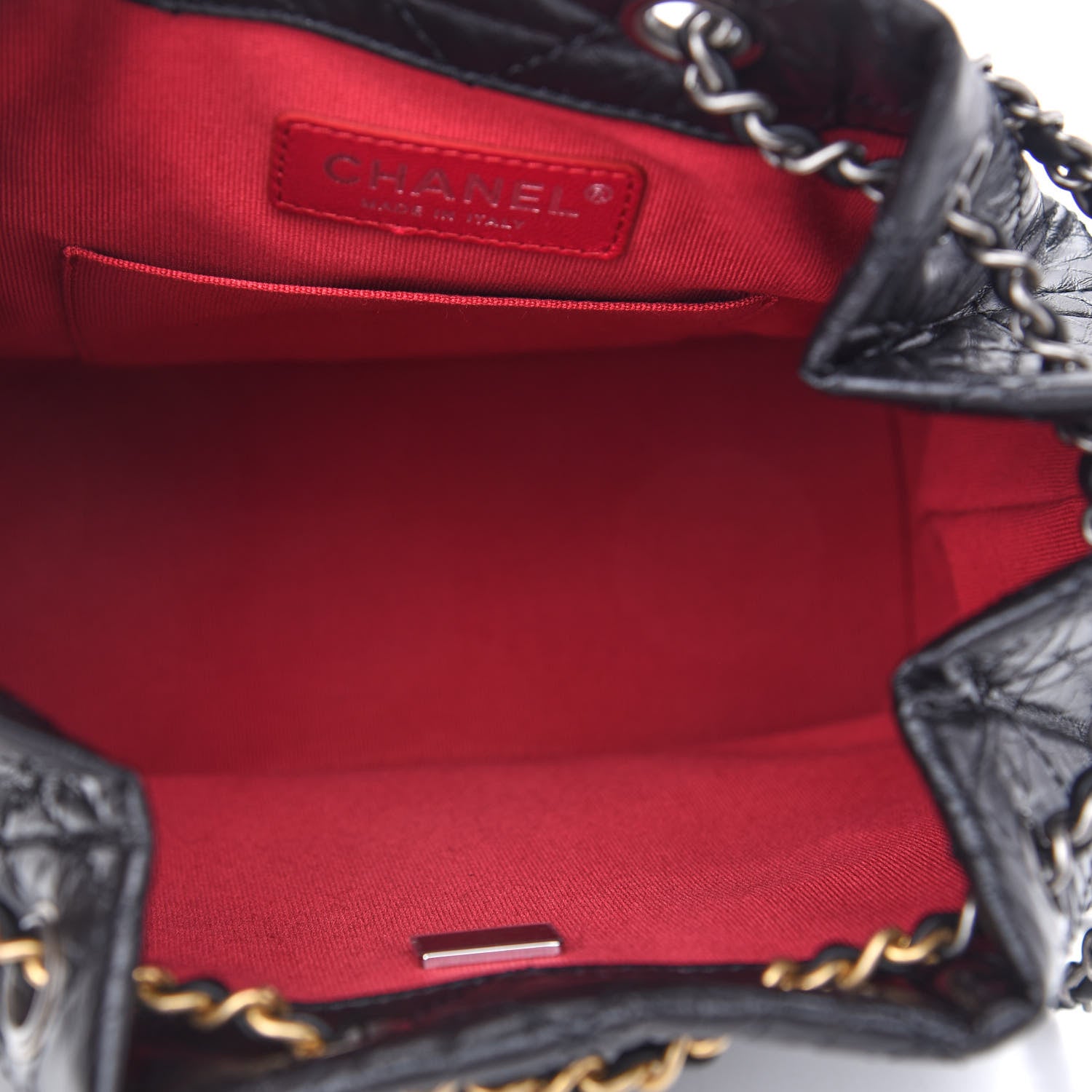 Chanel Aged Calfskin Quilted Small Gabrielle Backpack Black 5 of 9
