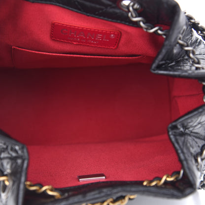 Chanel Aged Calfskin Quilted Small Gabrielle Backpack Black 5 of 9