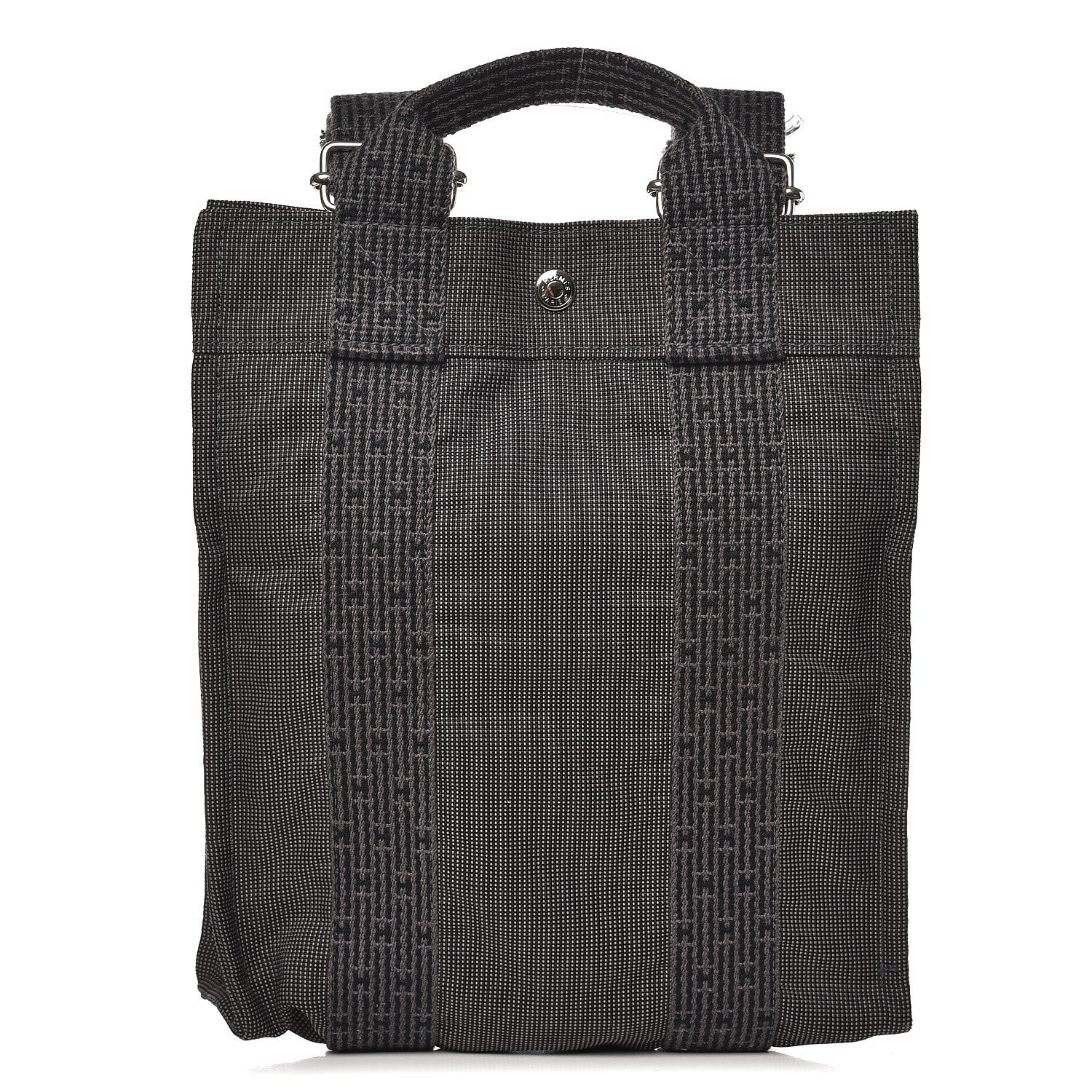 Hermes Canvas Herline Backpack Grey 1 of 7