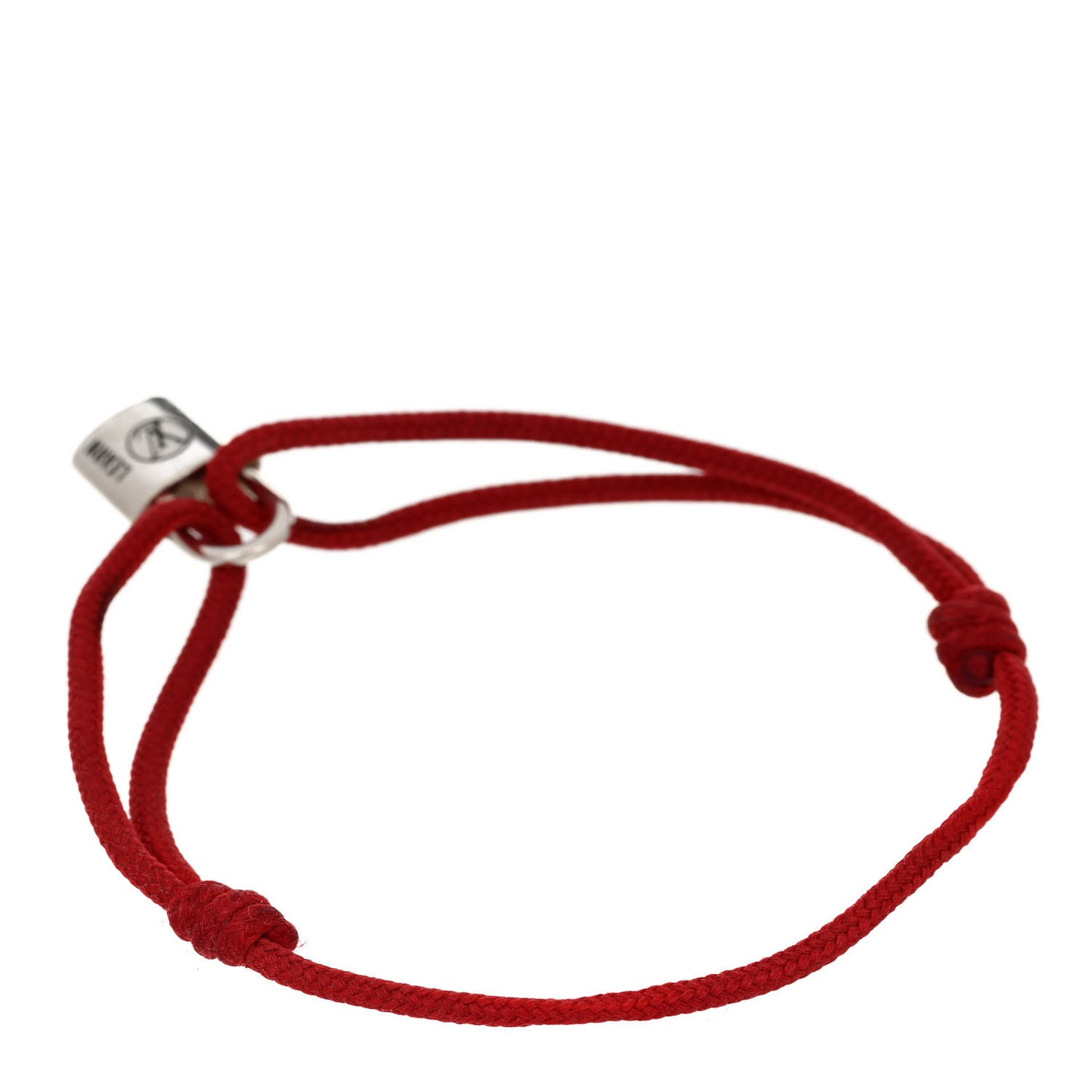 X UNICEF Sterling Silver Lockit Bracelet Red