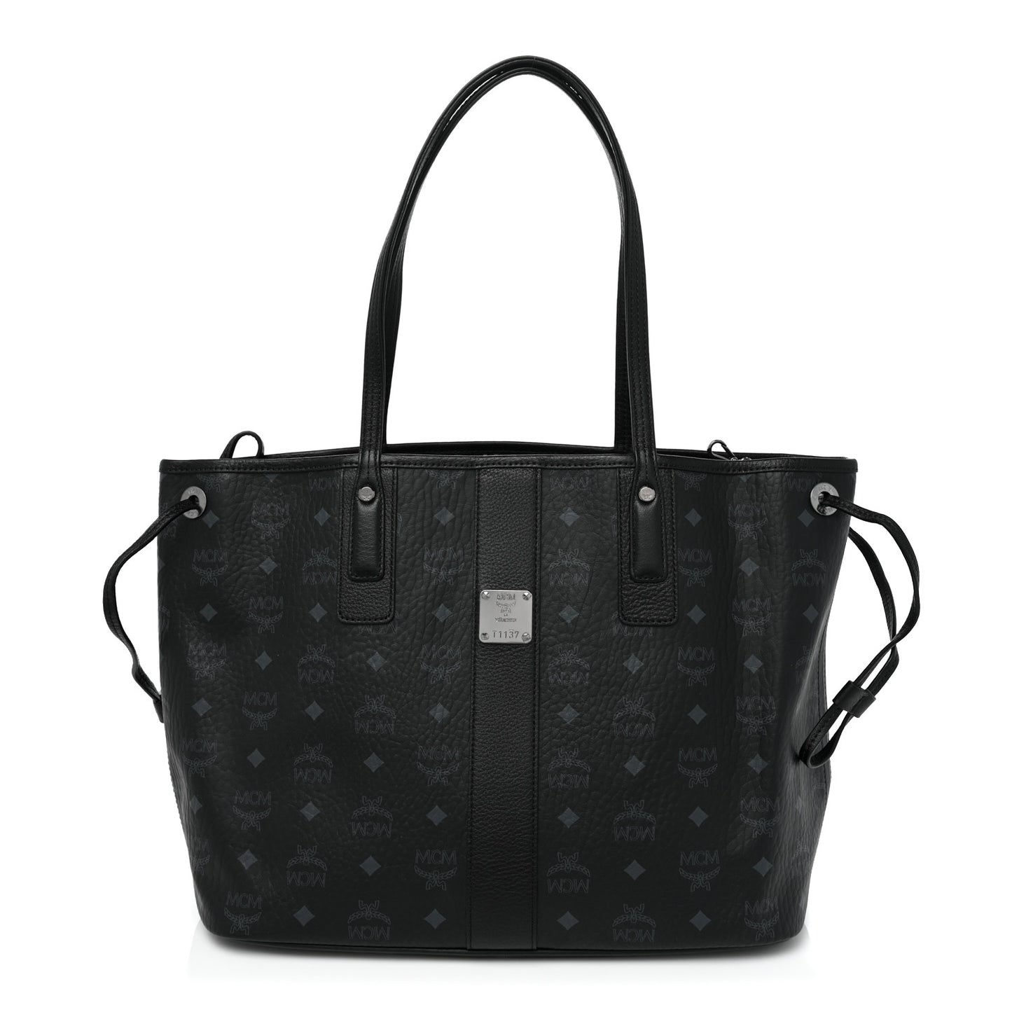 Visetos Medium Liz Reversible Shopper Tote Black