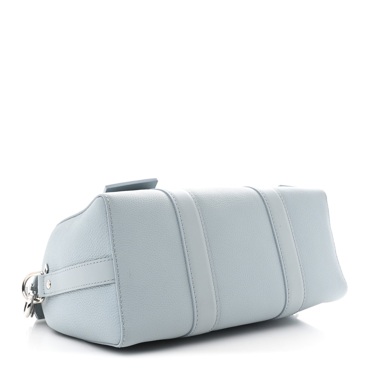 Grained Calfskin Aerogram City Keepall Cloud Blue