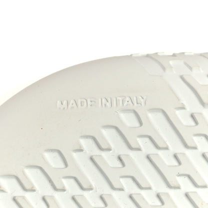 Hermes Knit Suede Goatskin Womens Crew Sneakers 38.5 Prunoir White 7 of 8