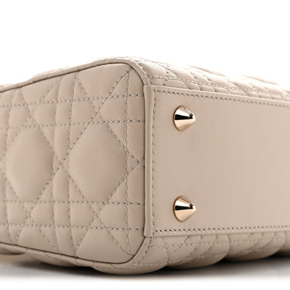 Christian Dior Lambskin Cannage Small My ABCDior Lady Dior Beige 9 of 11