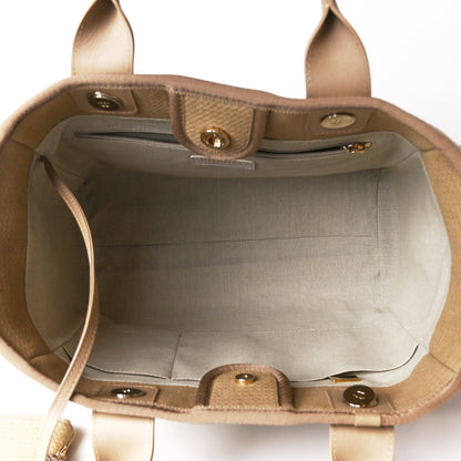 Chanel Mixed Fibers Small Deauville Tote Beige 11 of 24