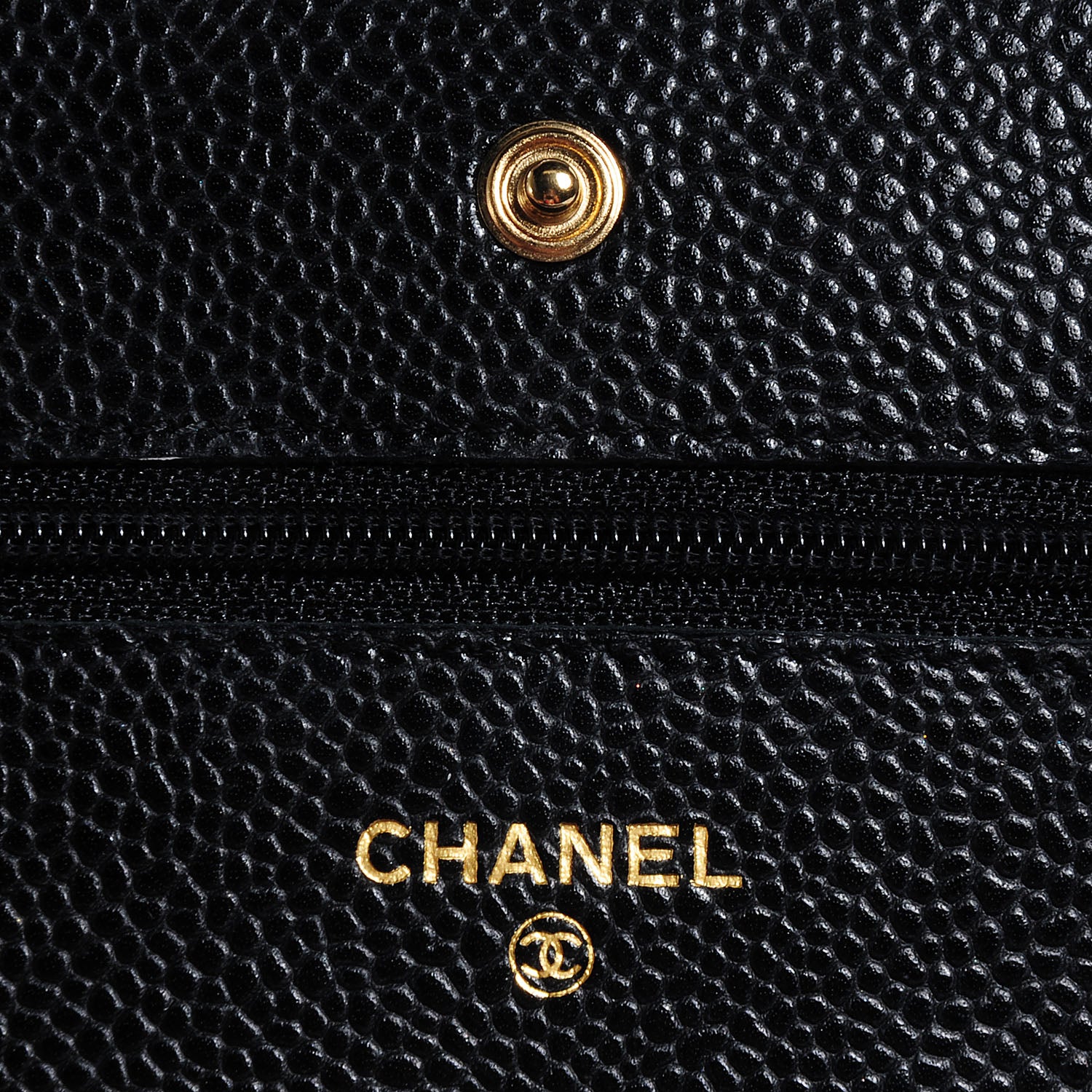 Chanel Caviar Quilted Wallet On Chain WOC Black 6 of 8