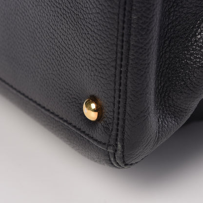 Chanel Calfskin Cerf Executive Shopper Tote Black 15 of 17