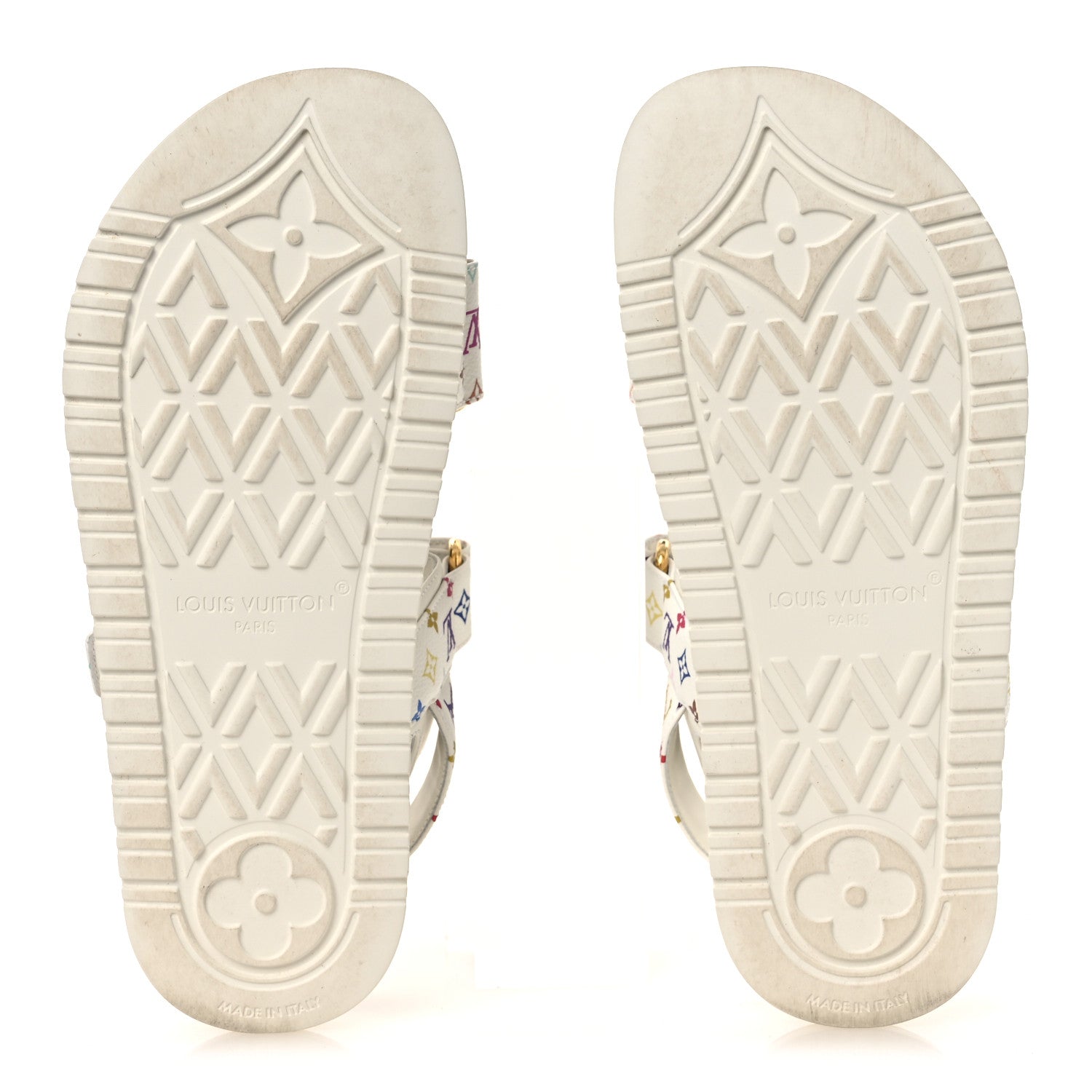 Louis Vuitton LV X TM Monogram Multicolor Sunset Flat Sandals 37 White 7 of 11