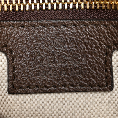Gucci GG Supreme Monogram Textured Dollar Calfskin Medium Blondie Shoulder Flap Bag Beige Ebony New Acero 7 of 11
