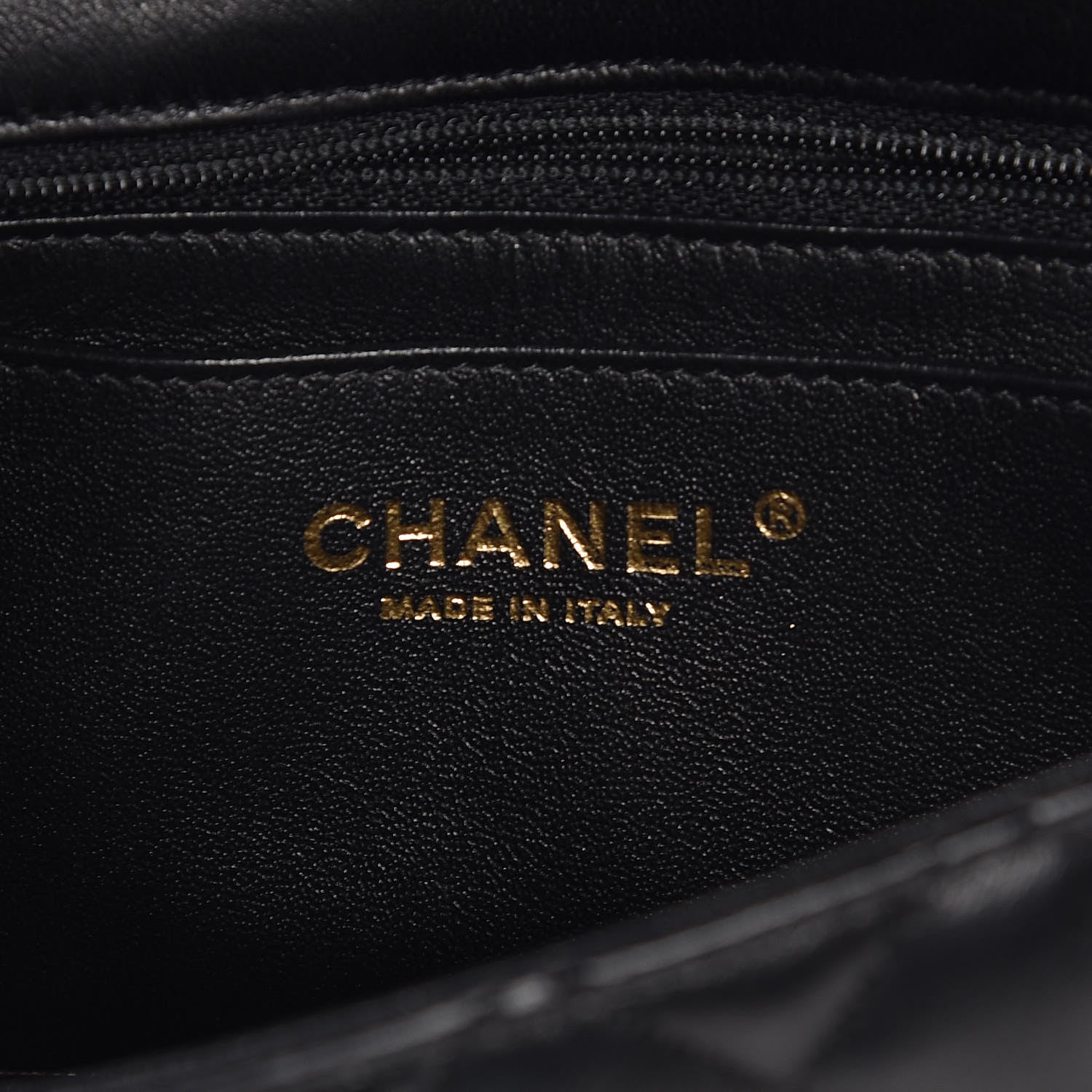 Chanel Lambskin Quilted Mini Rectangular Flap Black 6 of 10