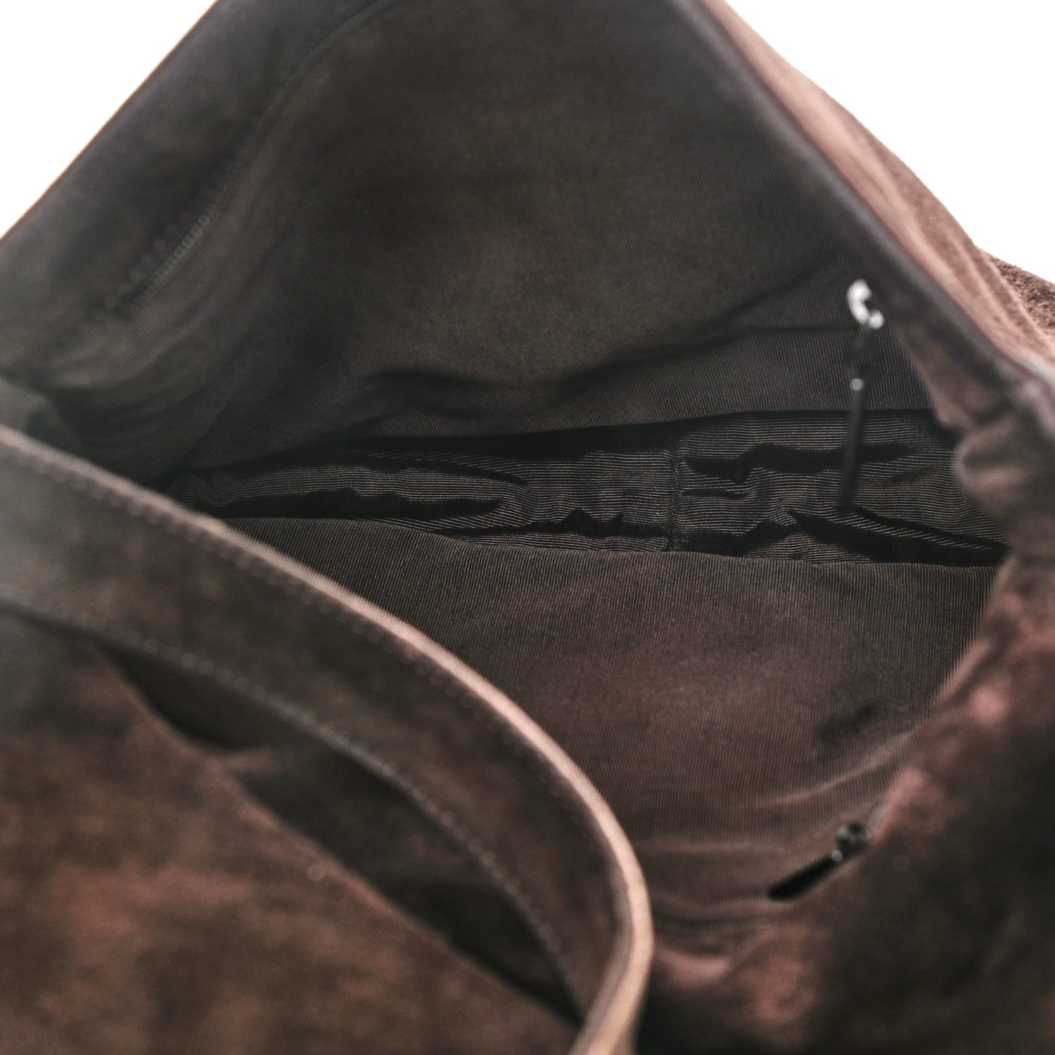 Chanel Suede CC Messenger Flap Bag Brown 5 of 12