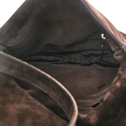 Chanel Suede CC Messenger Flap Bag Brown 5 of 12