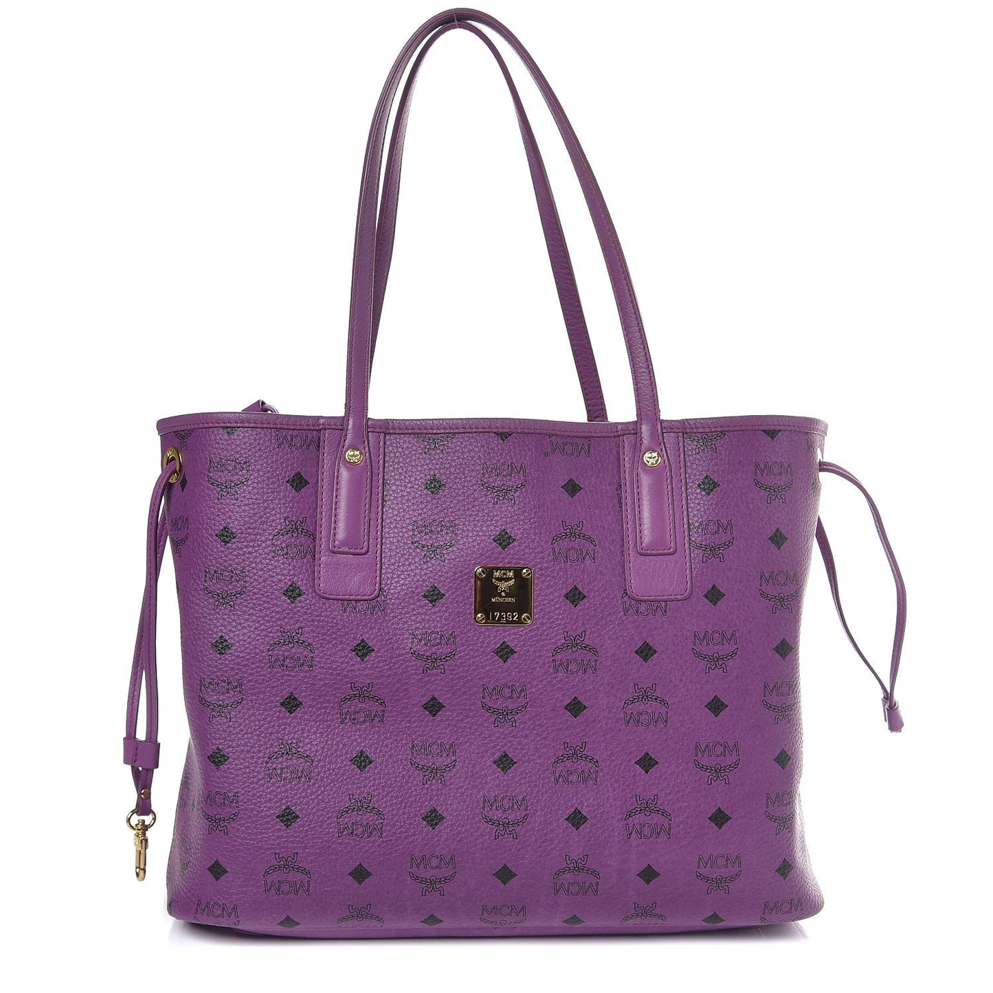Visetos Medium Project Reversible Shopper Tote Purple