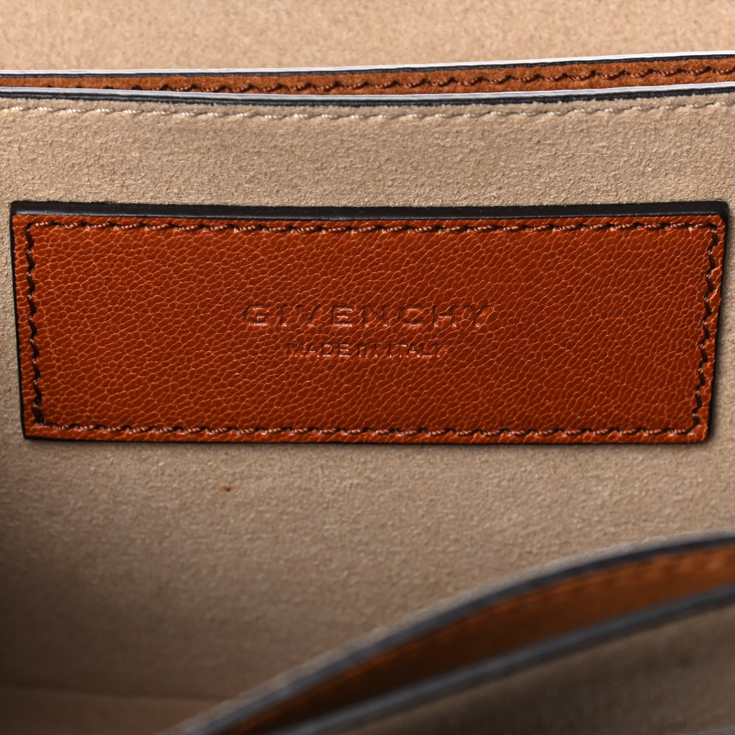 Givenchy Goatskin Suede Small GV3 Shoulder Bag Chestnut 6 of 17