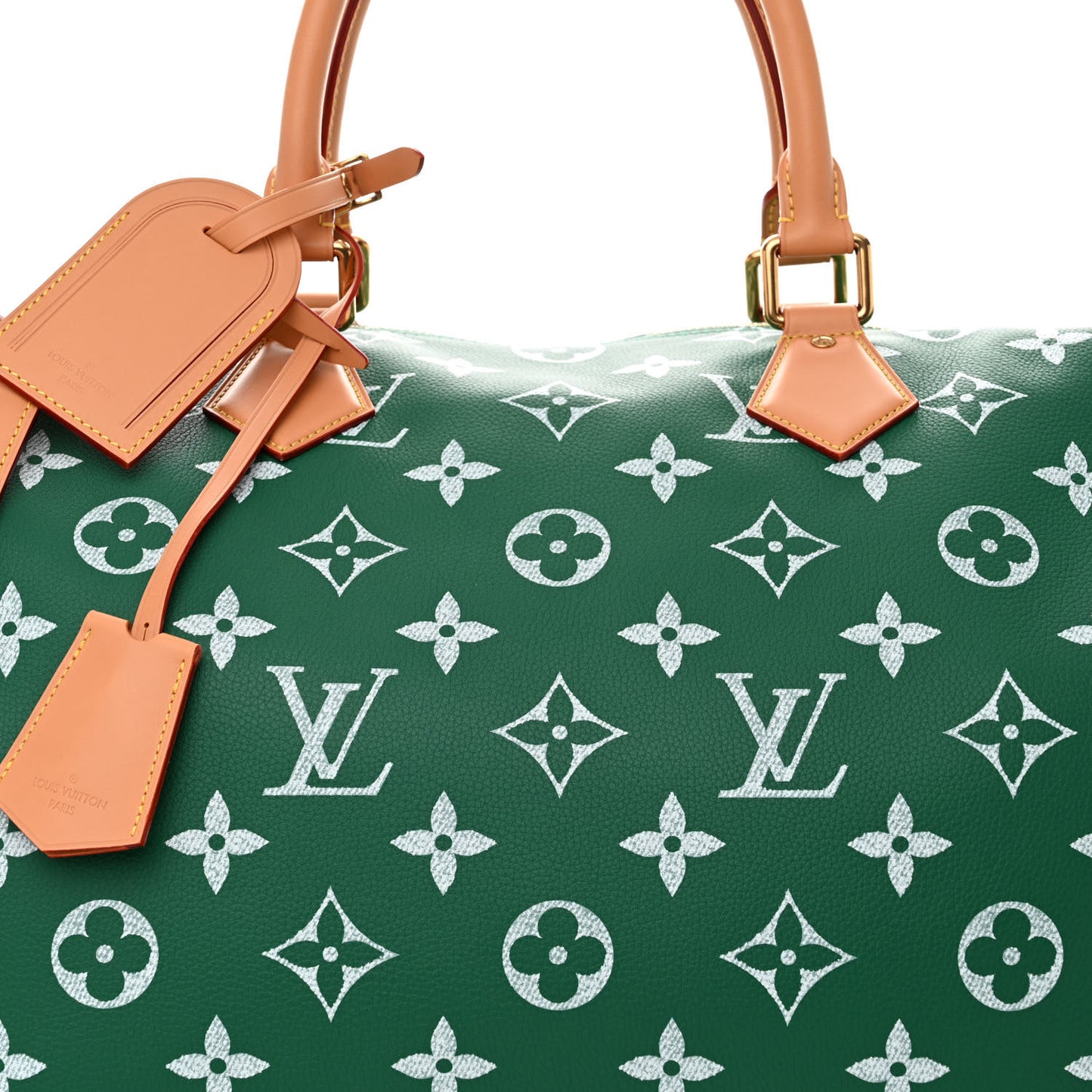 Calfskin Monogram Speedy P9 Bandouliere 40 Green