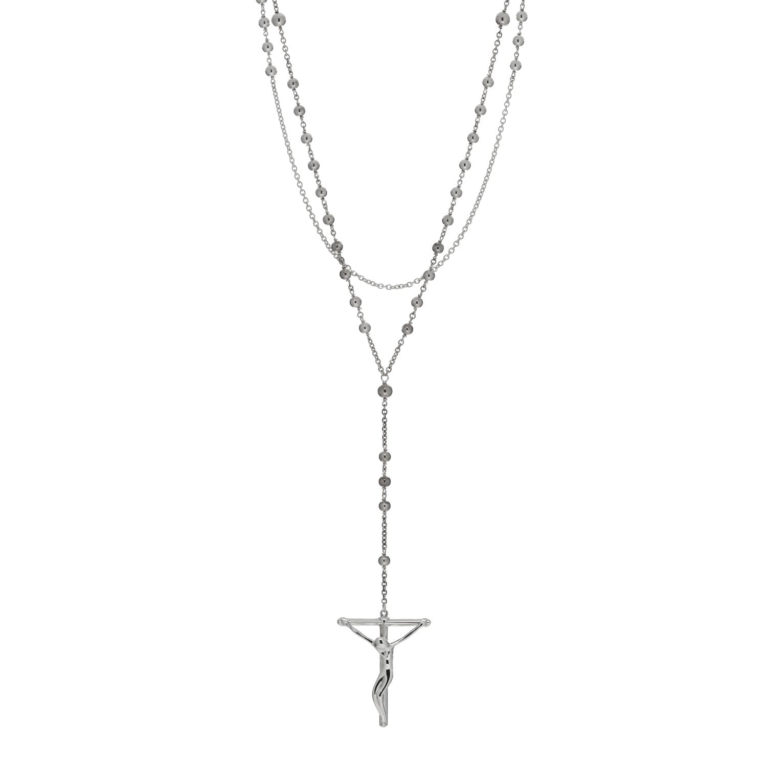 Tiffany Sterling Silver Elsa Peretti Rosary Necklace 1 of 4
