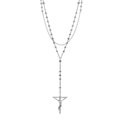 Tiffany Sterling Silver Elsa Peretti Rosary Necklace 1 of 4