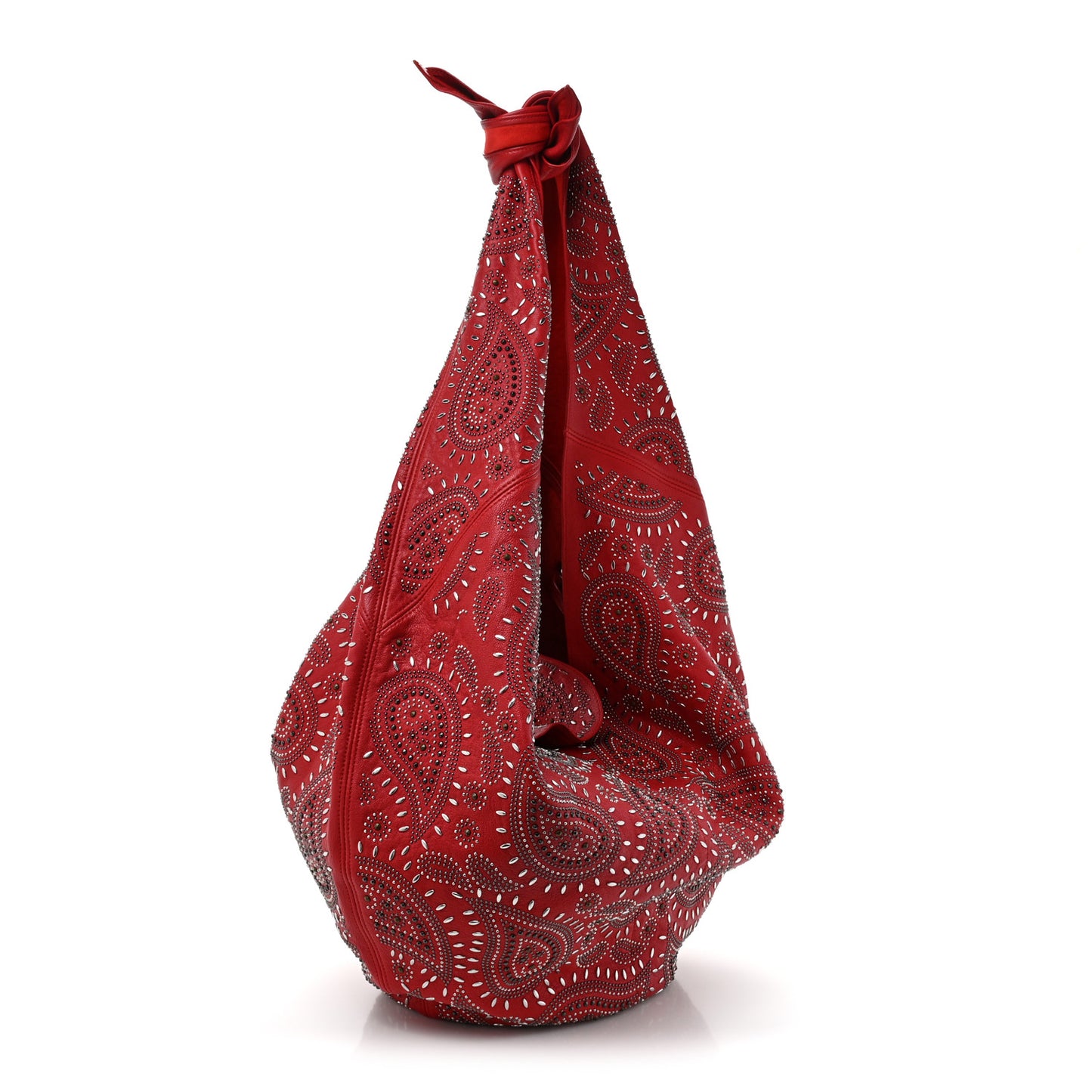 Canvas Bandana Hobo Bag Red